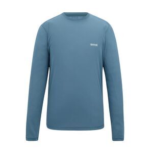 Regatta Mens Mindo Logo Long-Sleeved T-Shirt / China Blue